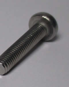 Cross recessed raised cheese head screw M5x25 SST DIN 7985